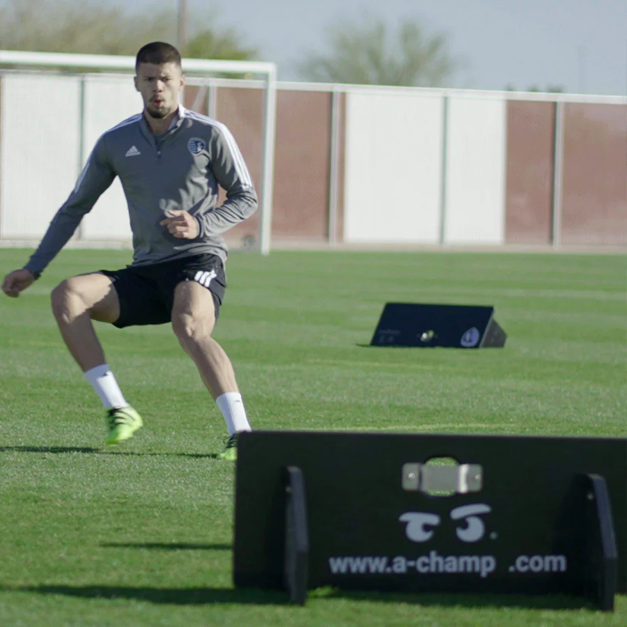 A-Champs RebounderGo - Smart Training Rebounder with Lights & Sensors